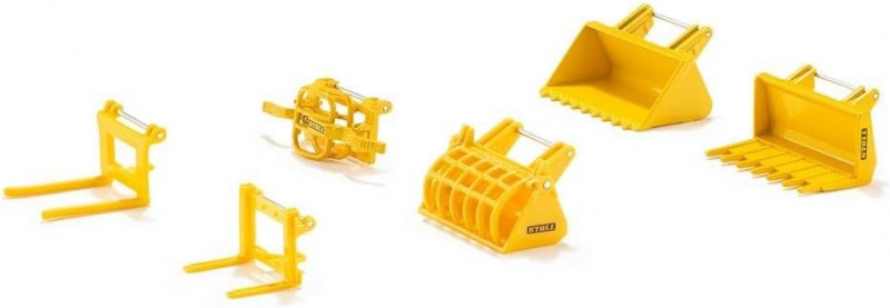Siku Front Loader Accessories Set in Yellow